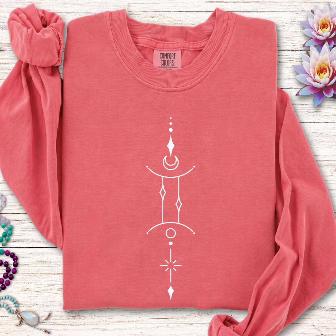Minimalist Gemini Long Sleeve Tee Watermelon