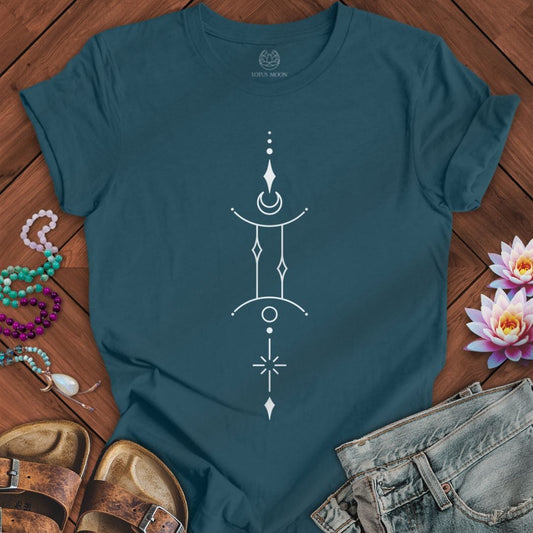 Lotus Moon Co. T-Shirt Minimalist Gemini Tee Deep Teal / S