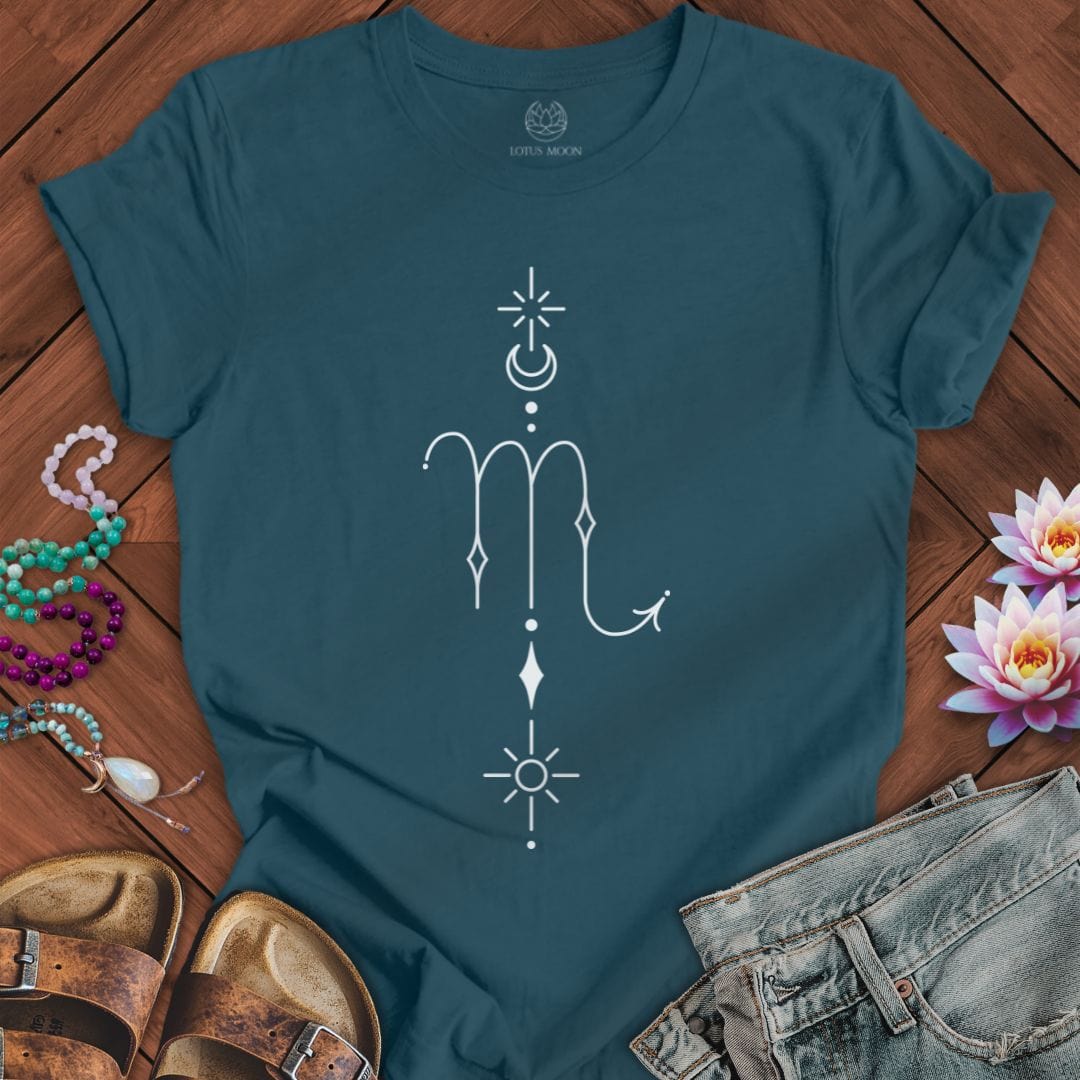 Lotus Moon Co. T-Shirt Minimalist Scorpio Tee Deep Teal / S