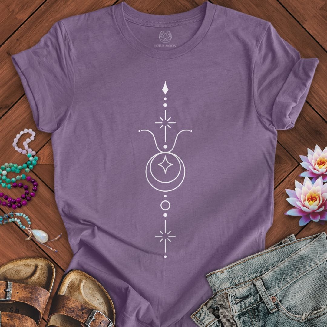 Lotus Moon Co. T-Shirt Minimalist Taurus Tee Heather Purple / S