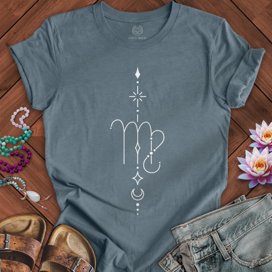 Lotus Moon Co. T-Shirt Minimalist Virgo Tee Heather Slate / S