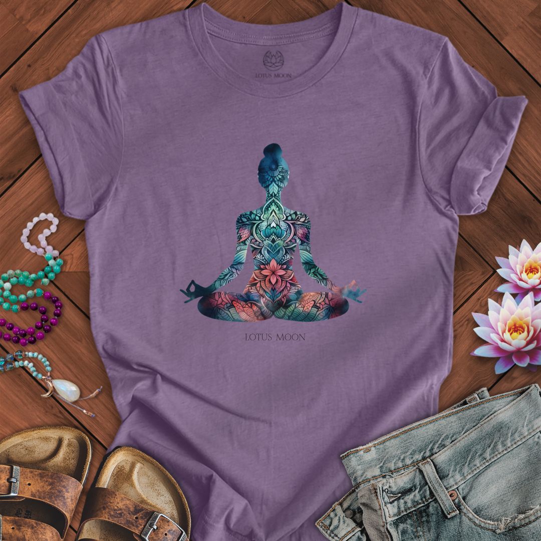 Miss Mandala Tee Heather Purple
