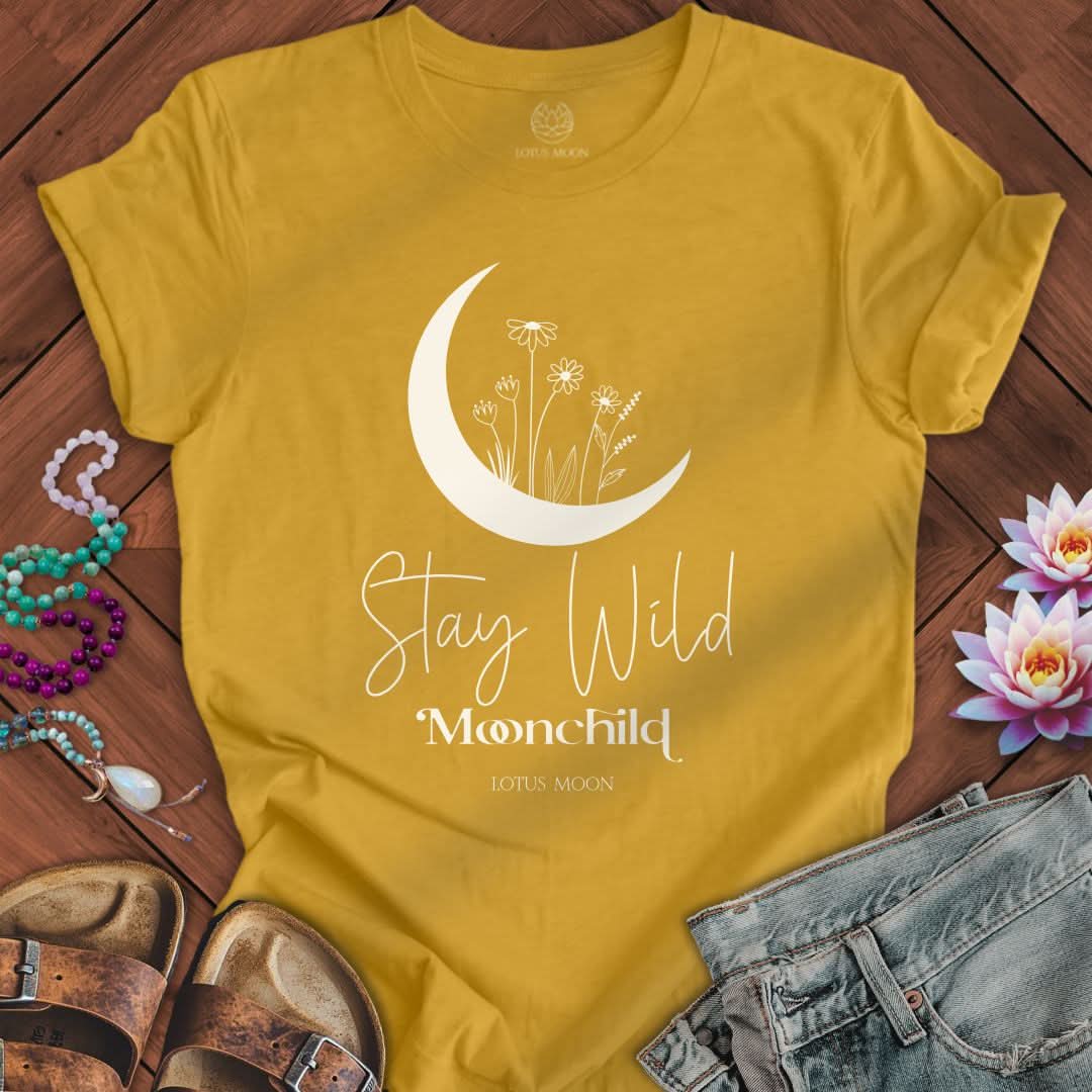 Moon Child Tee Heather Mustard