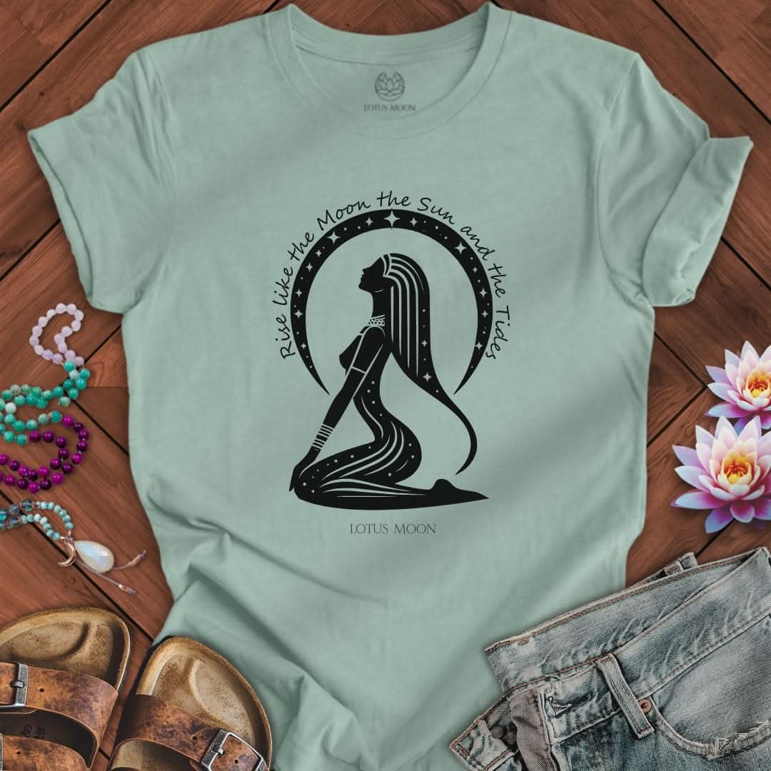 Moon Goddess Tee Dusty Blue