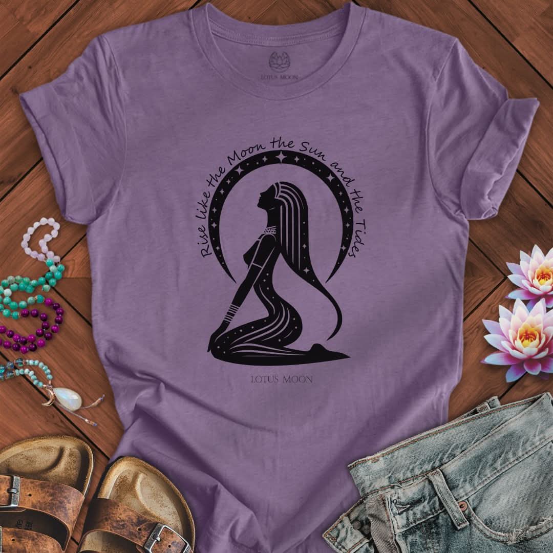 Moon Goddess Tee Heather Purple