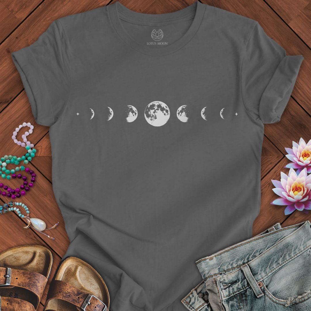 Moon Phases Tee Asphalt