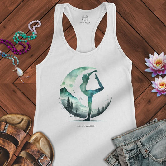 Moon Yoga Tank Solid White