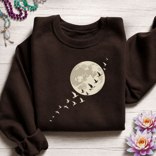 Moonlight Flight Sweatshirt Dark Chocolate