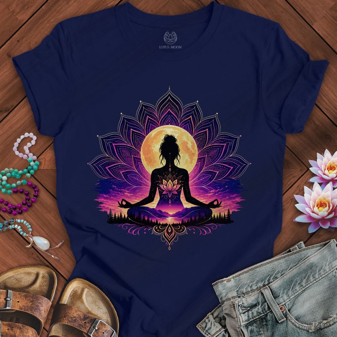 Printify T-Shirt Moonlit Mind Tee Navy / S