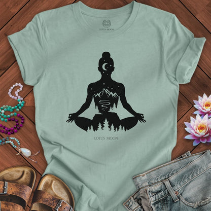 Mountain Meditation Tee Dusty Blue