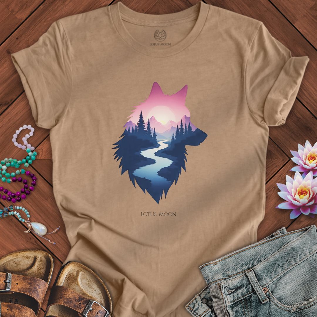 Mountain Wolf Tee Heather Tan