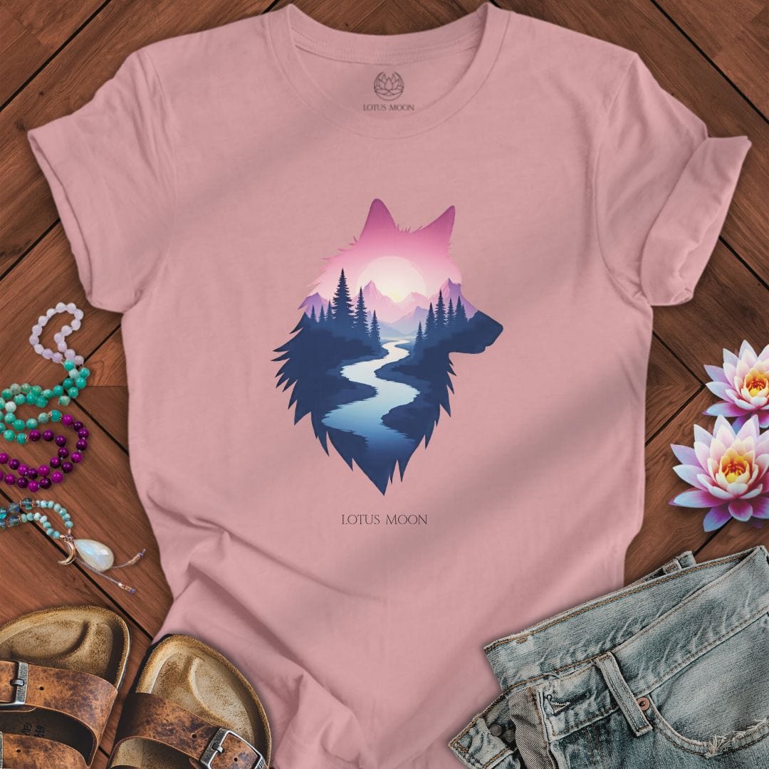 Mountain Wolf Tee Orchid
