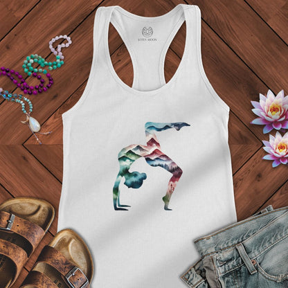 Mountain Yoga Tank Solid White