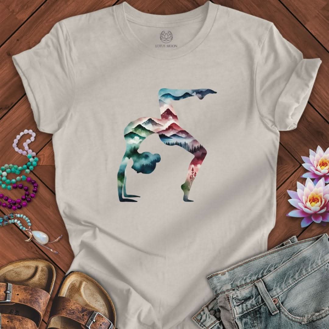 Mountain Yoga Tee Heather Dust