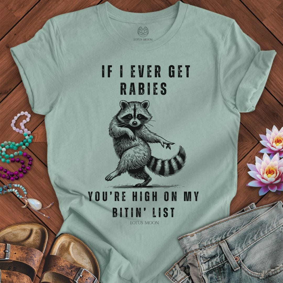 My Bitin' List Tee Dusty Blue