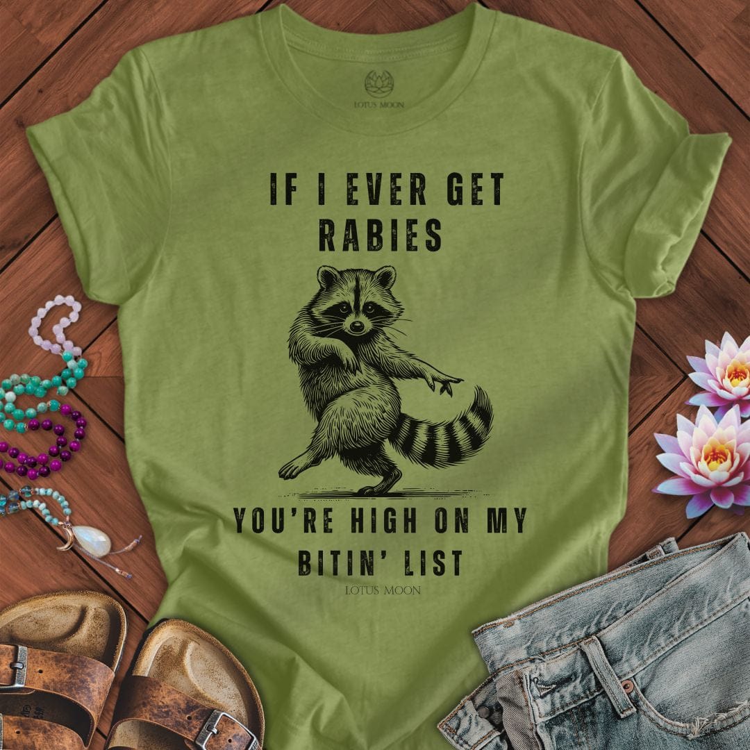 My Bitin' List Tee Heather Green