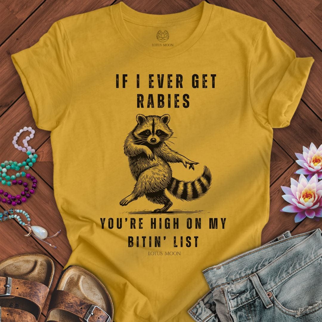 My Bitin' List Tee Heather Mustard