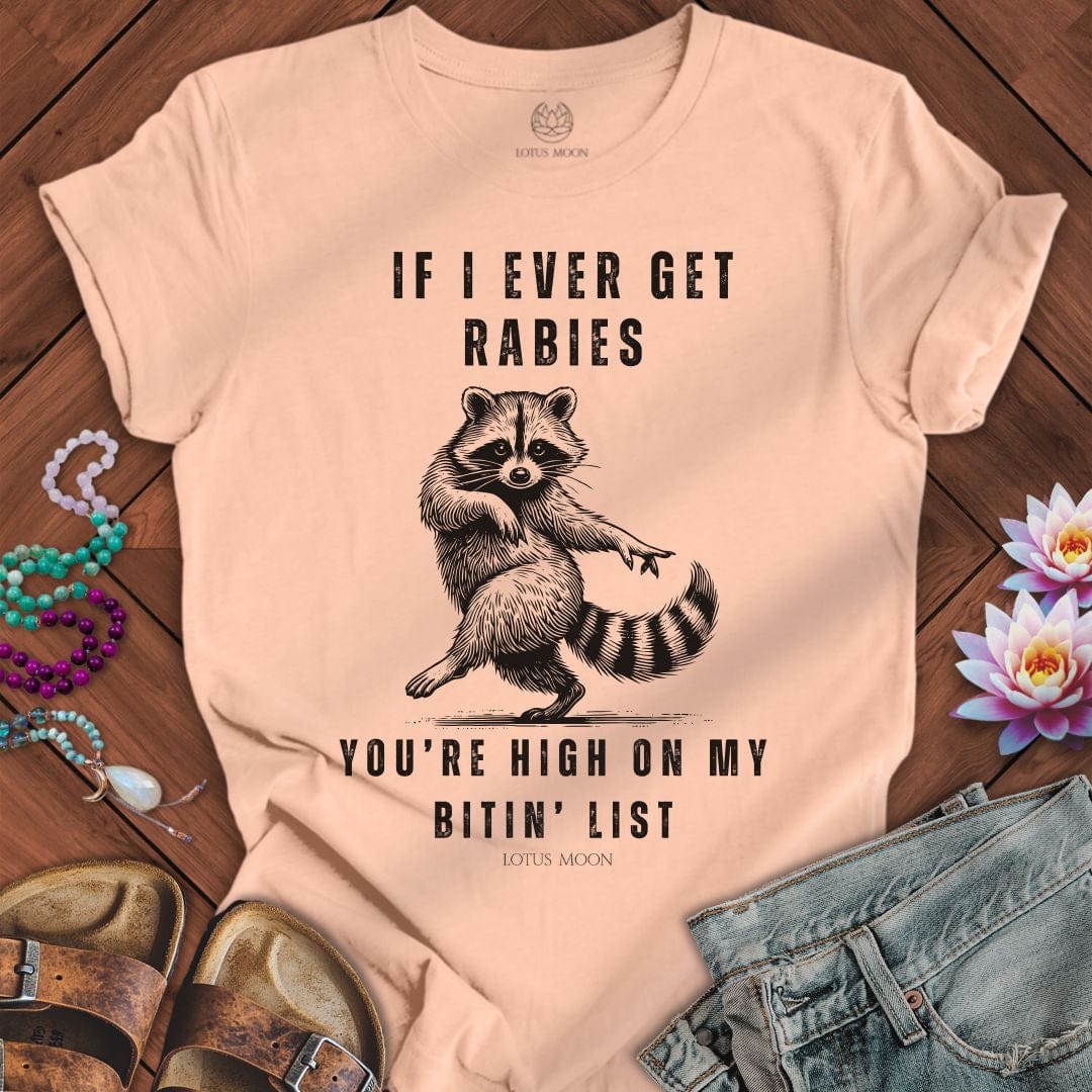 My Bitin' List Tee Peach