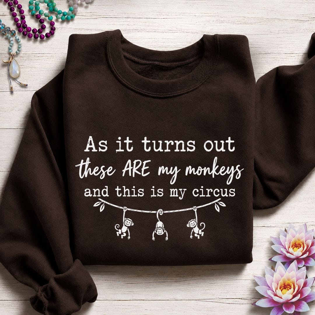 Printify Sweatshirt My Circus Sweatshirt Dark Chocolate / S