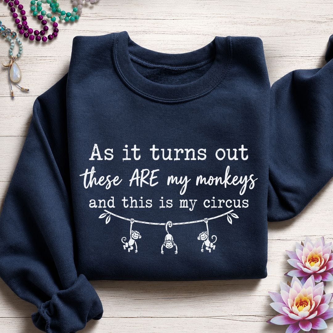 Printify Sweatshirt My Circus Sweatshirt Navy / S