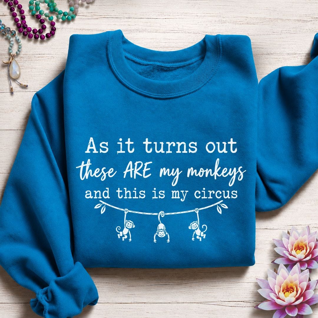 Printify Sweatshirt My Circus Sweatshirt Sapphire / S