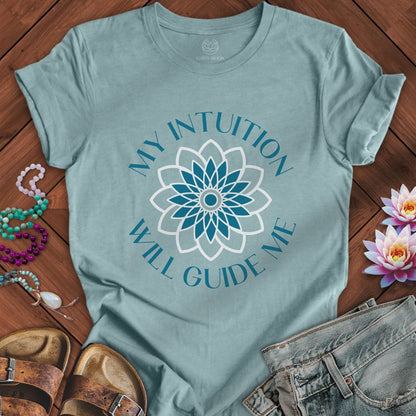 Printify T-Shirt My Guide Tee Heather Blue Lagoon / S