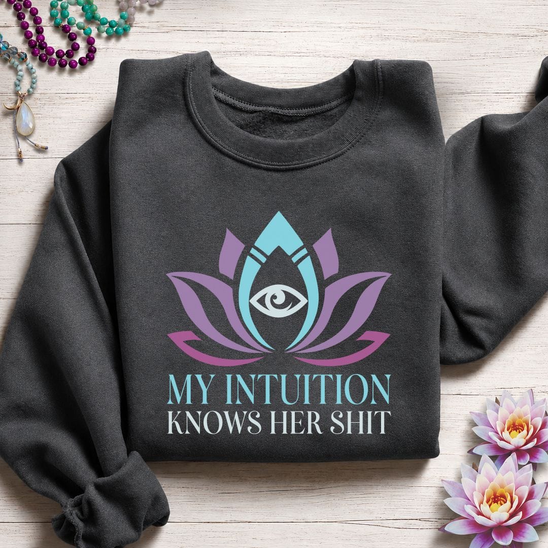 Printify Sweatshirt My Intuition Sweatshirt Dark Heather / S