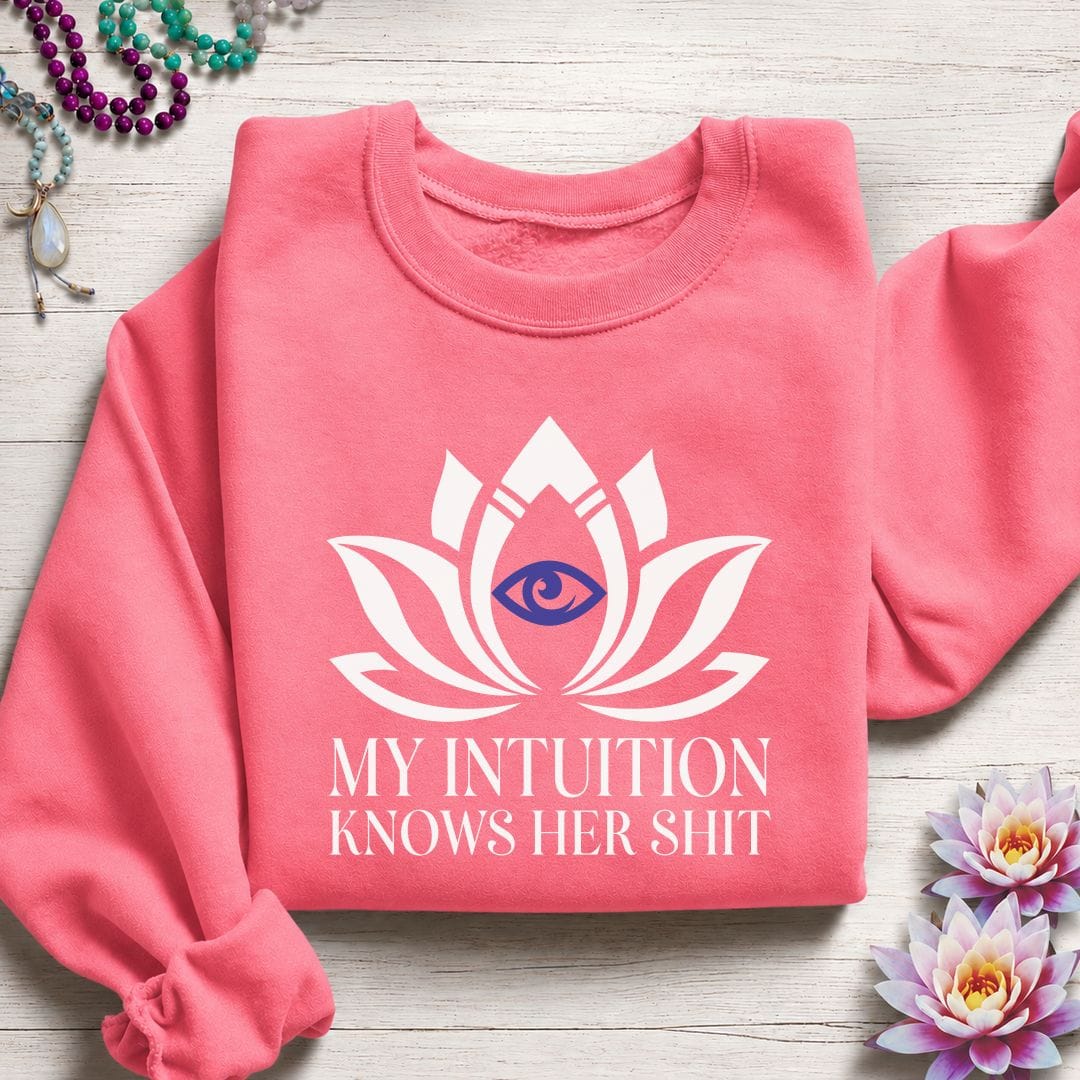 Printify Sweatshirt My Intuition Sweatshirt Safety Pink / S