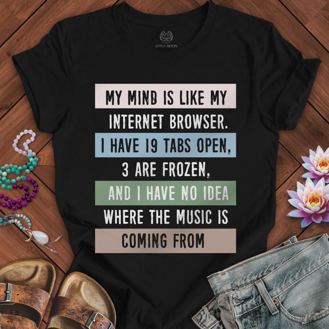 My Mind Tee Black Heather