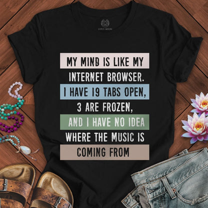 My Mind Tee Black Heather