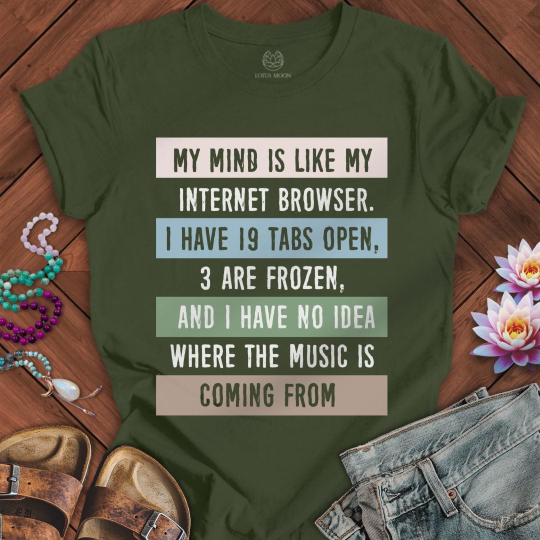 My Mind Tee Military Green