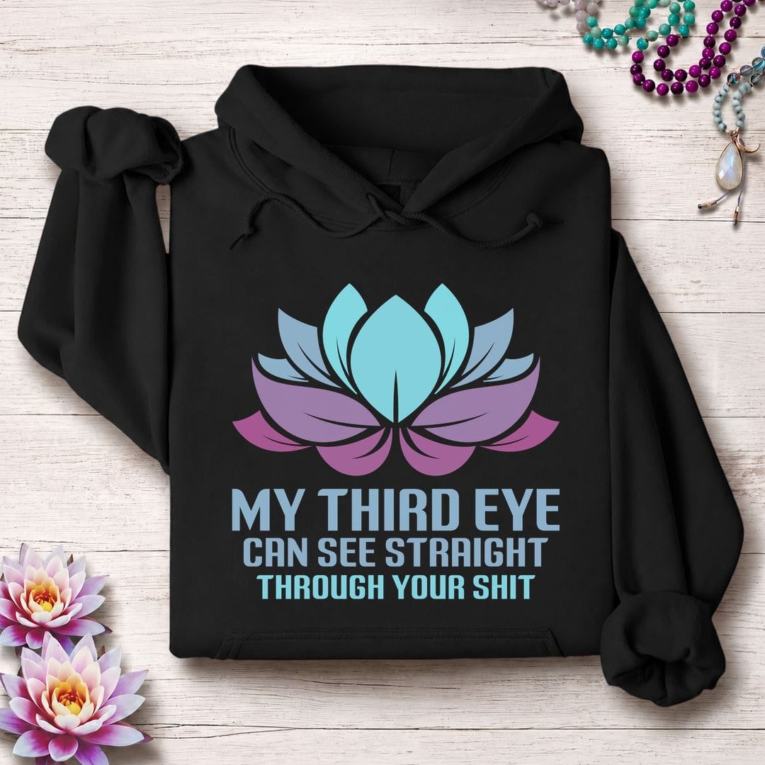 Printify Hoodie My Third Eye Hoodie Black / S