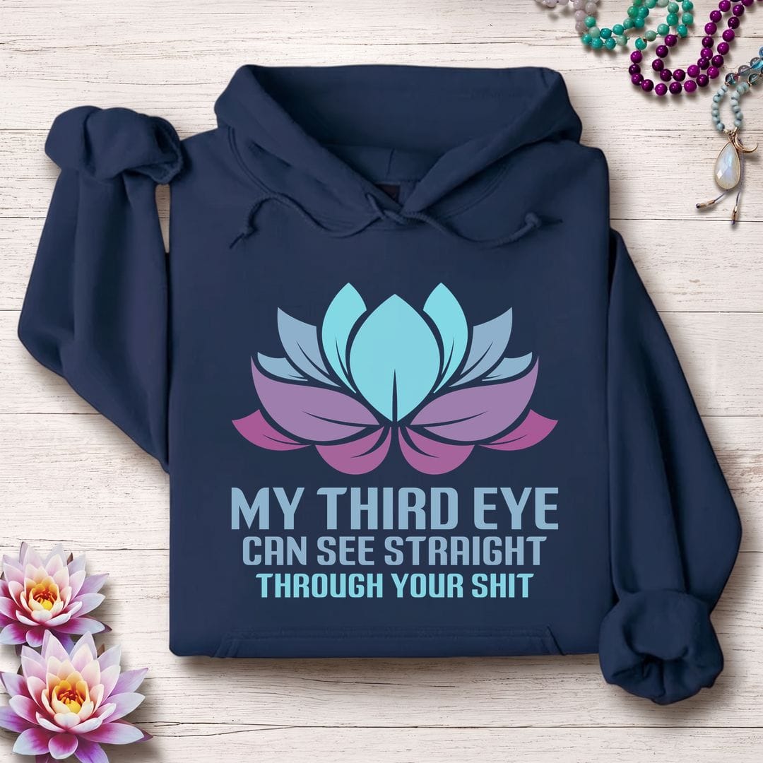Printify Hoodie My Third Eye Hoodie Navy / S