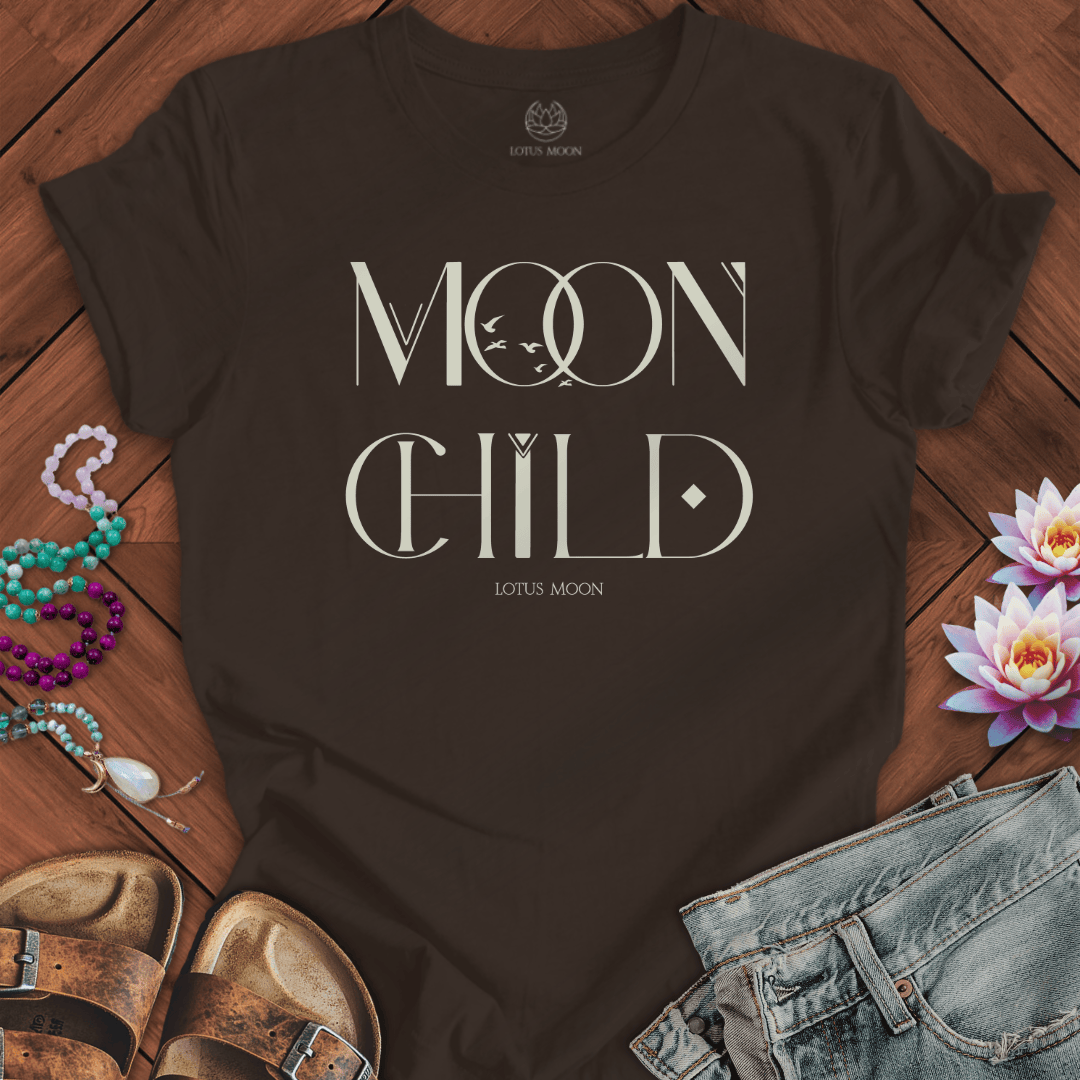 Mystic Moon Child Tee Brown