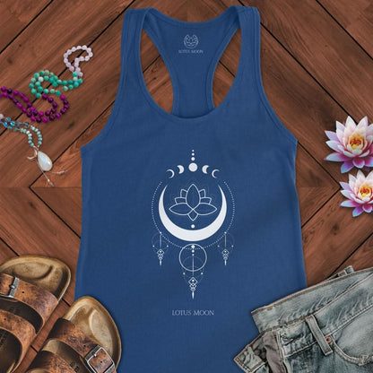Mystical Lotus Moon Tank Solid Royal