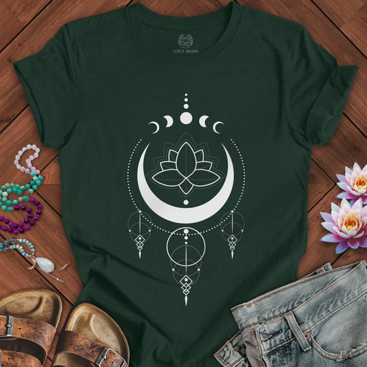 Mystical Lotus Moon Tee Forest