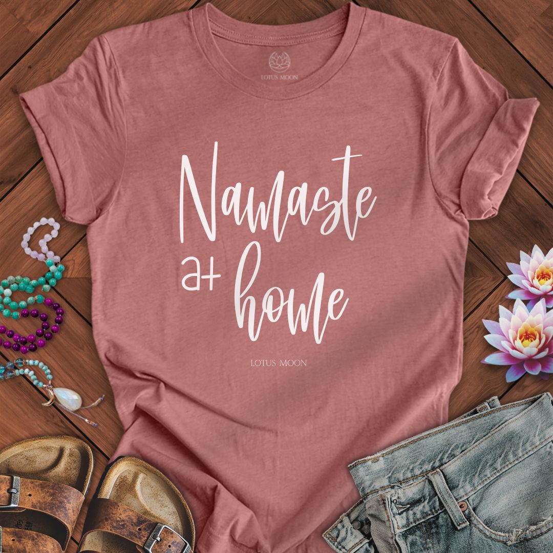 Namaste at Home Tee Heather Mauve