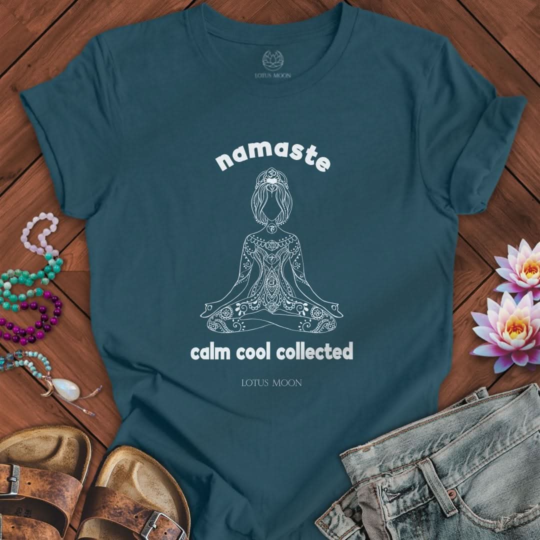 Namaste Calm Tee Deep Teal