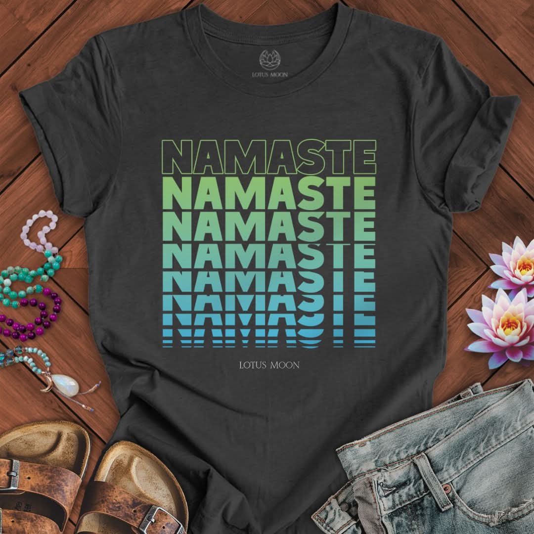 Namaste Fade Tee Dark Grey Heather