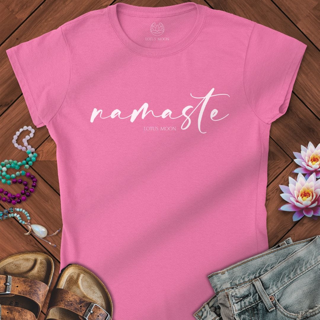 Namaste Fitted Tee Azalea