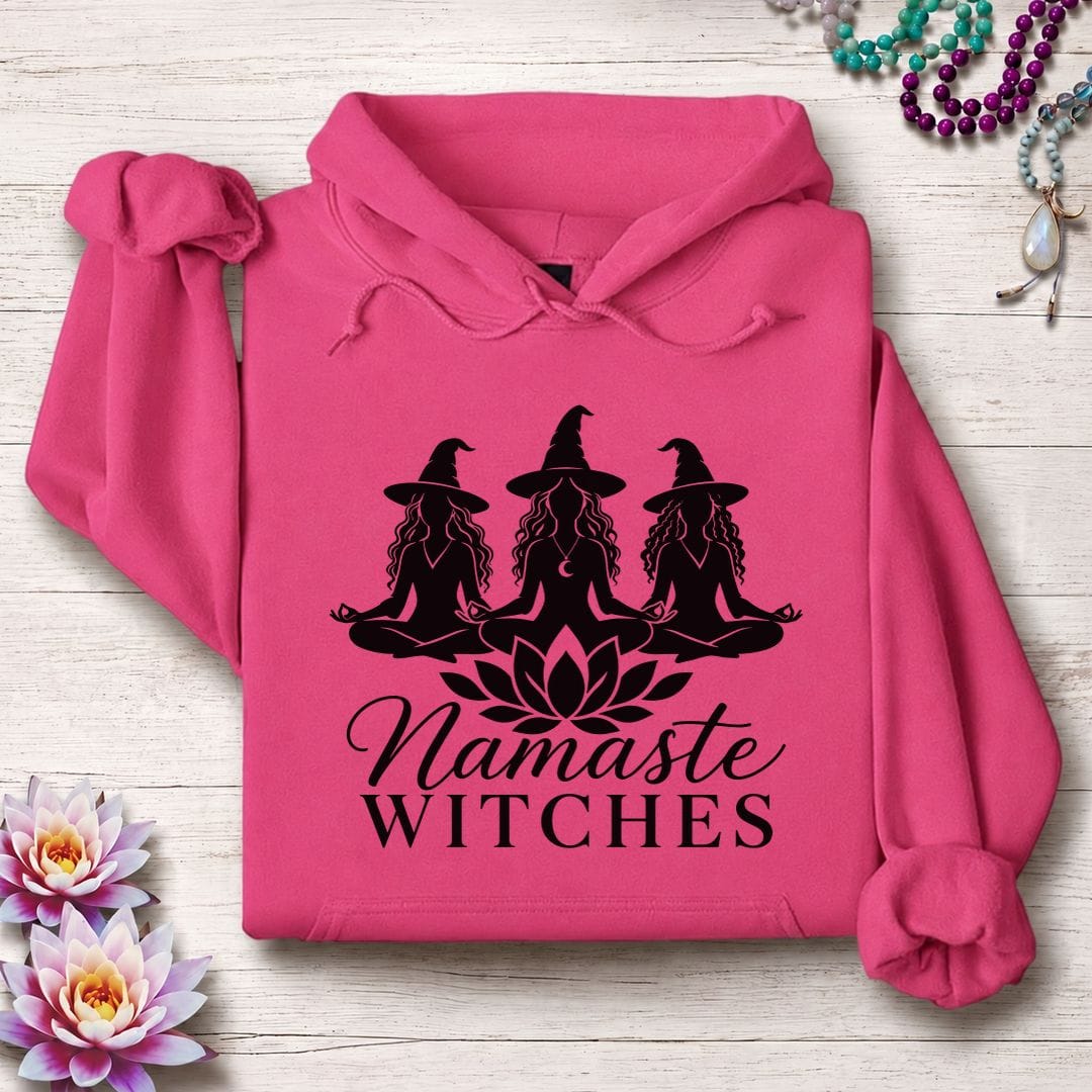 Printify Hoodie Namaste Ladies Hoodie Heliconia / S