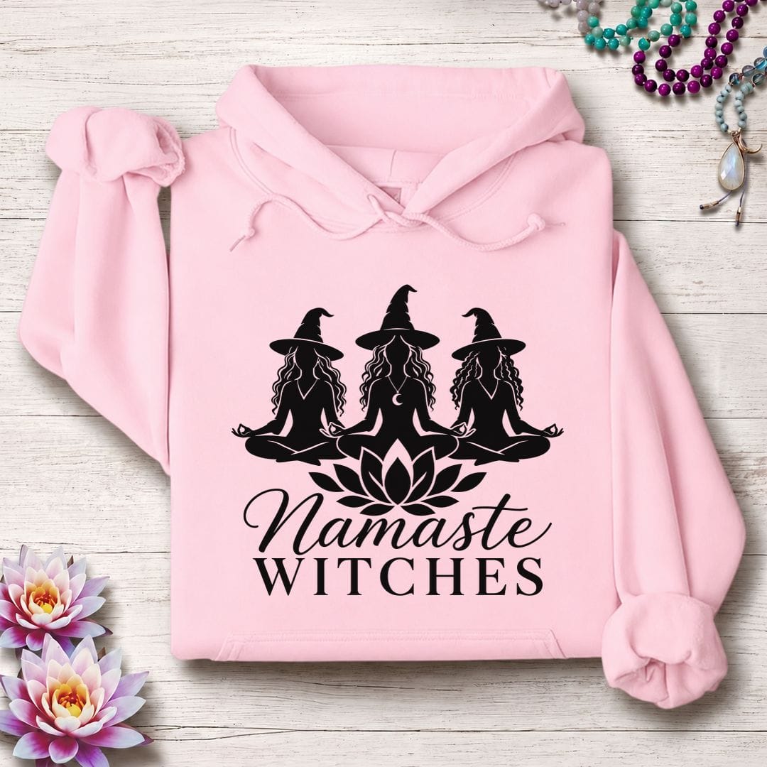 Printify Hoodie Namaste Ladies Hoodie Light Pink / S