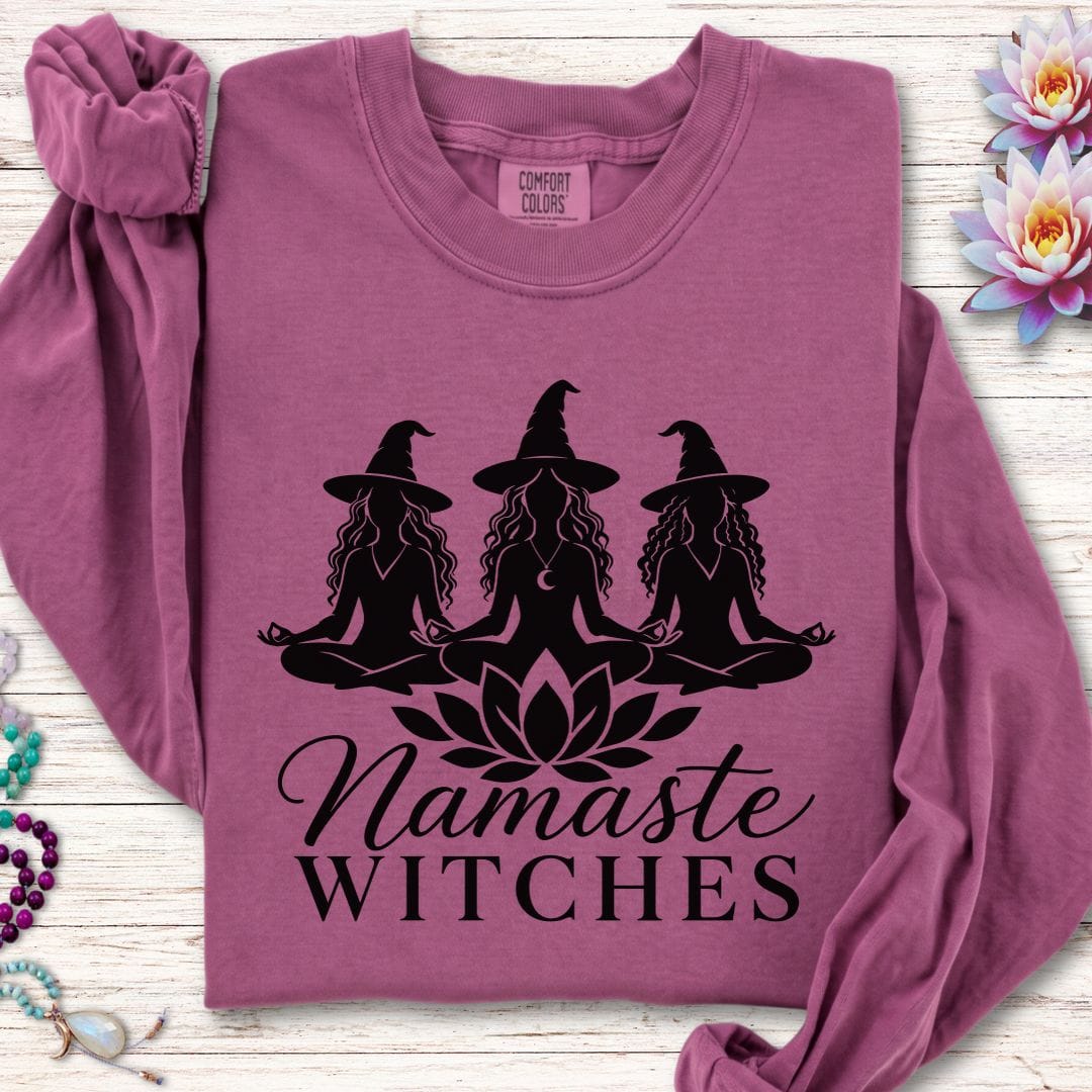 Namaste Ladies Long Sleeve Tee Berry