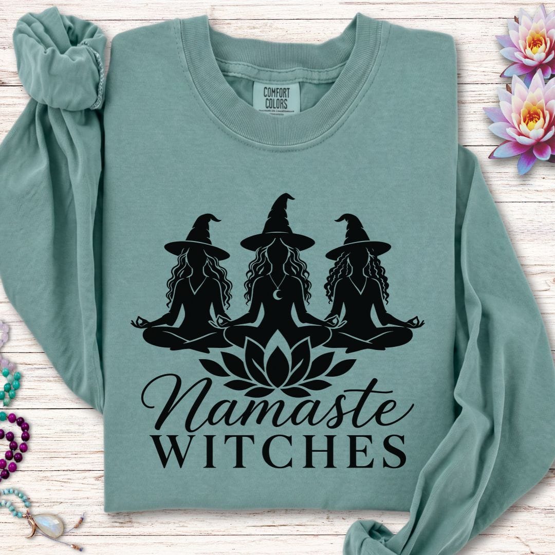 Namaste Ladies Long Sleeve Tee Light Green