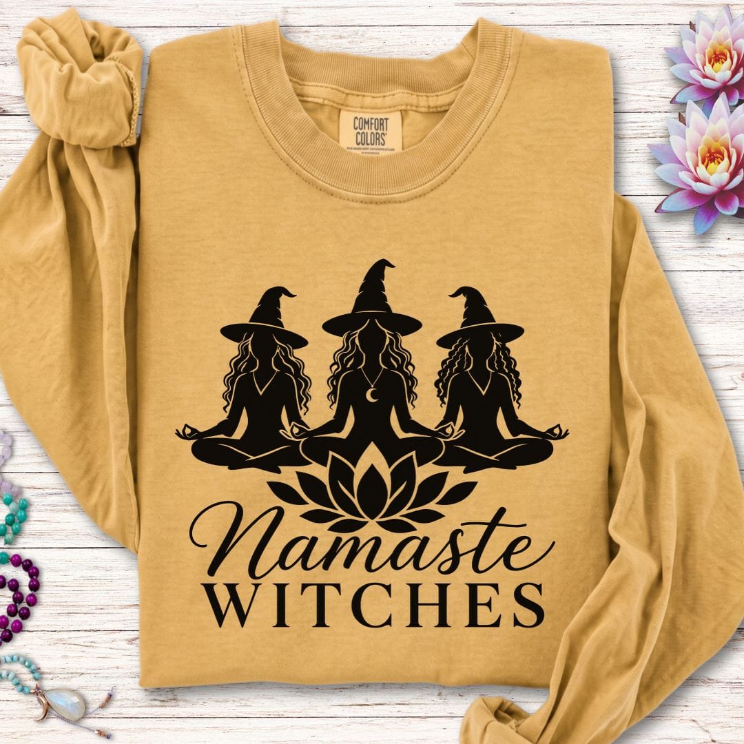 Namaste Ladies Long Sleeve Tee Mustard