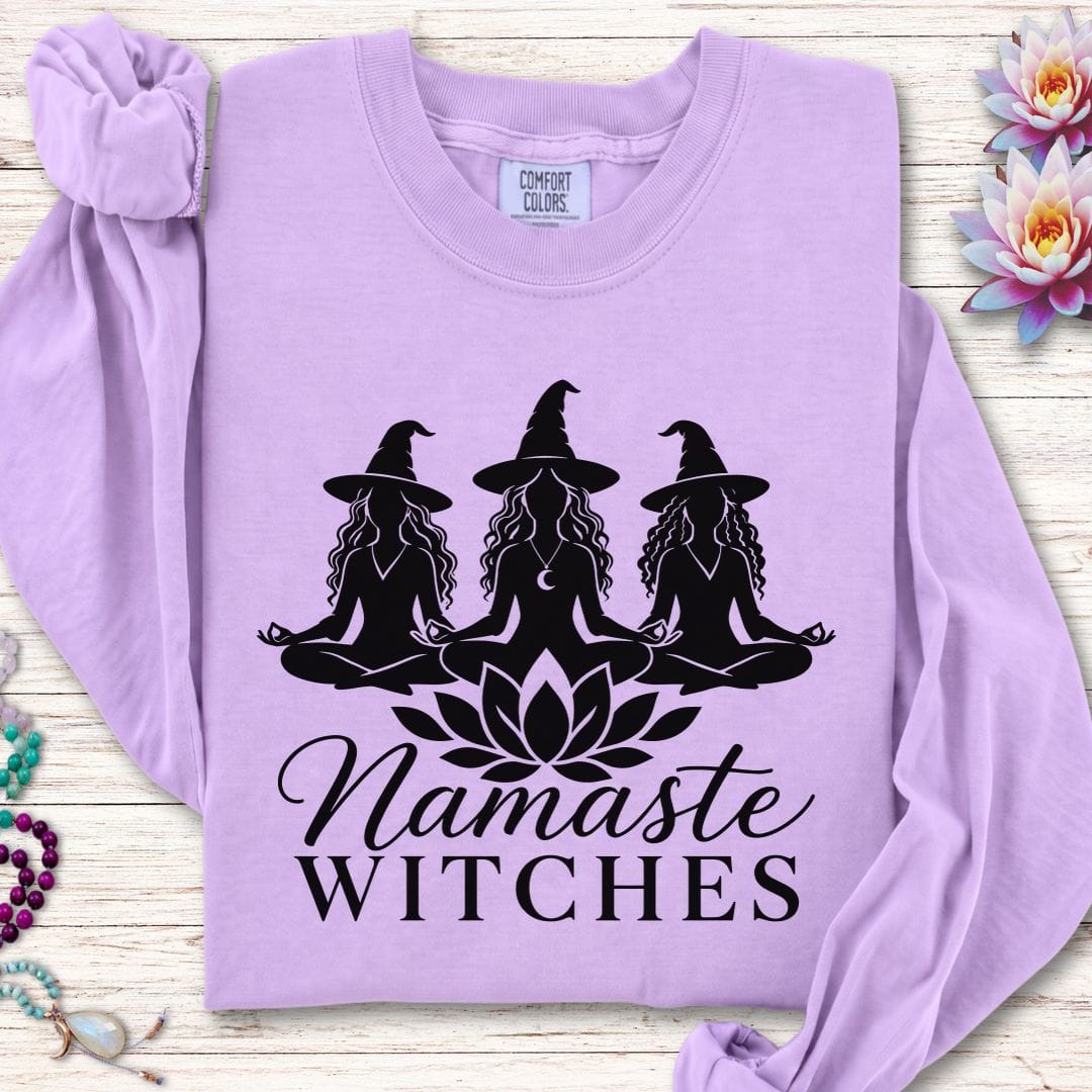 Namaste Ladies Long Sleeve Tee Orchid