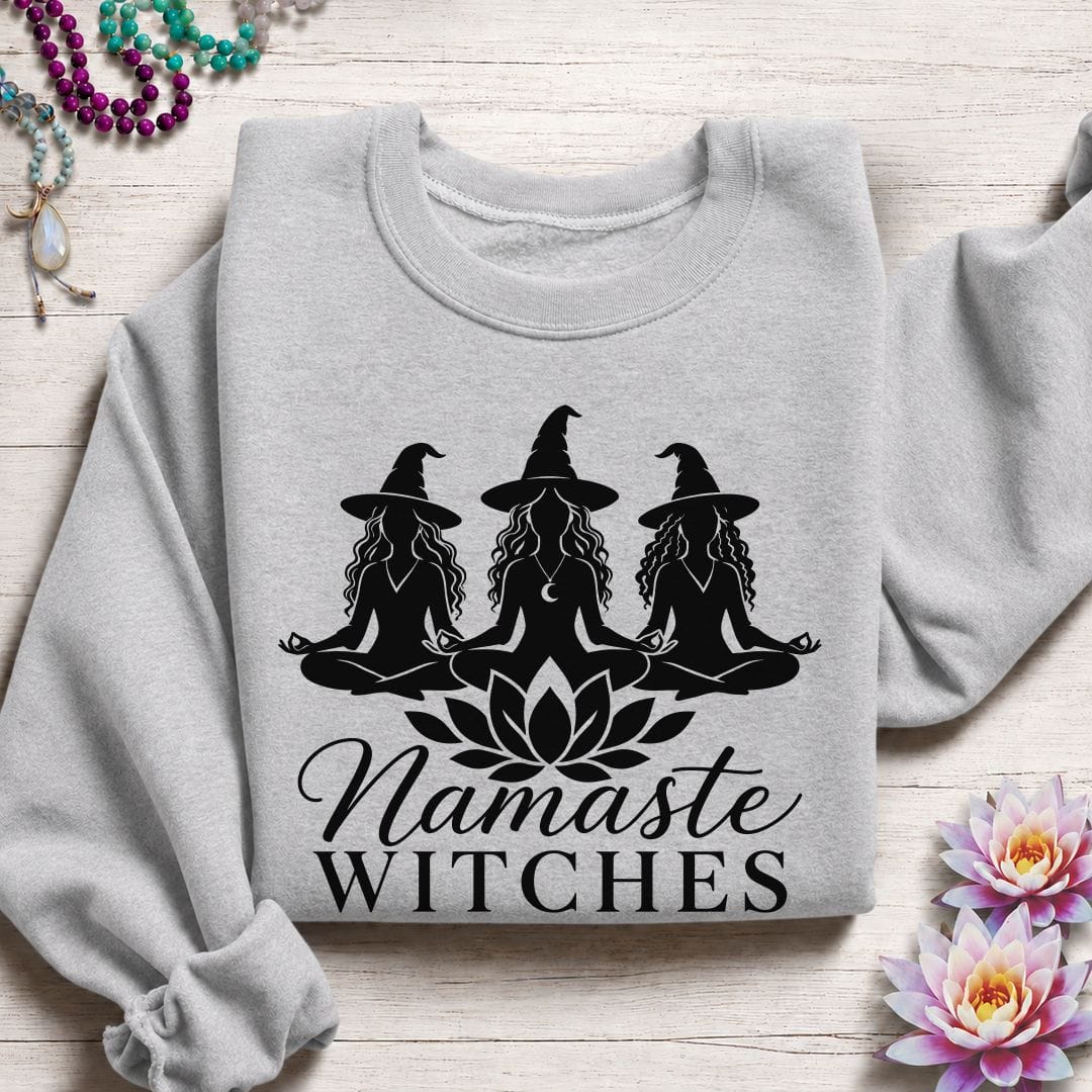 Printify Sweatshirt Namaste Ladies Sweatshirt Sport Grey / S