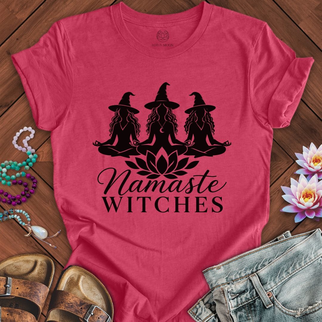 Printify T-Shirt Namaste Ladies Tee Heather Raspberry / S