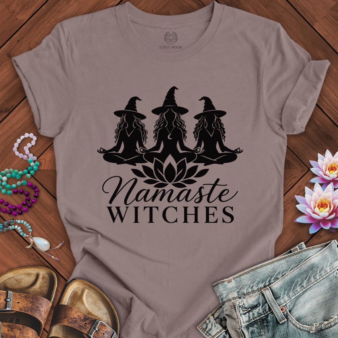 Printify T-Shirt Namaste Ladies Tee Pebble Brown / S