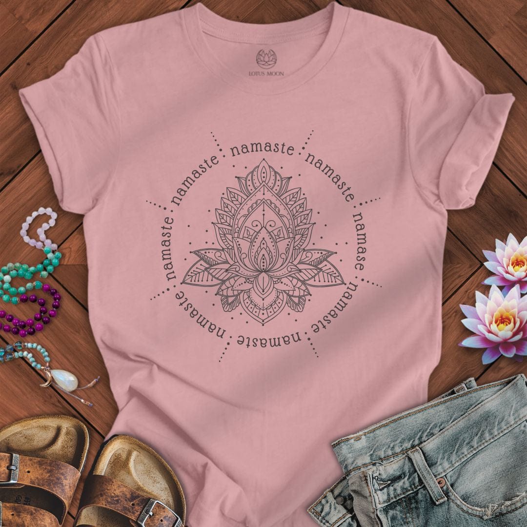 Namaste Lotus Flower Tee Orchid